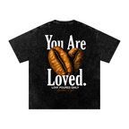 Snow Washed Oversized Cotton T-Shirt