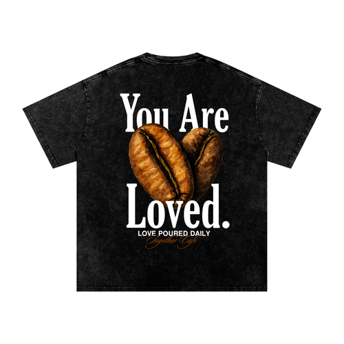 Snow Washed Oversized Cotton T-Shirt