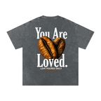 Snow Washed Oversized Cotton T-Shirt